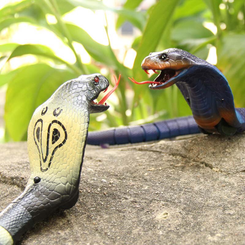 Funny Remote Control Naja Cobra Plastic Snake Toy for Children High Simulation King Cobra Interesting Egg Radio Control Toy