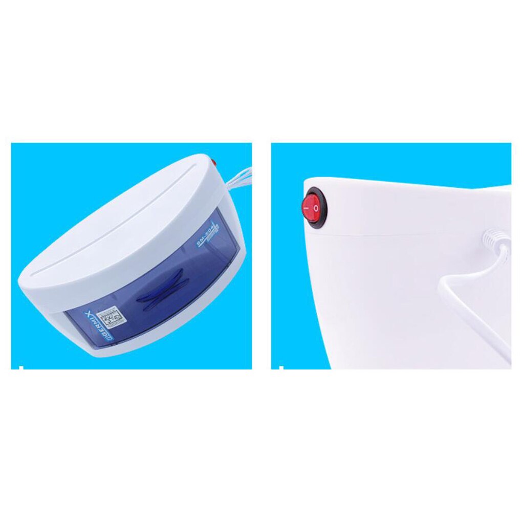 Plastic Sanitizing Sterilizing Box Case For Barber Shear Combs Cutter Tools UV LED Nail Disinfectant Box Sterilizer Manicure