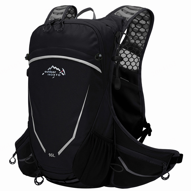 INOXTO-mochila de ciclismo impermeable para exteriores, bolsas de bicicleta de montaña, Maratón, deporte, Camping, senderismo, hidratación, 16L: Color azul