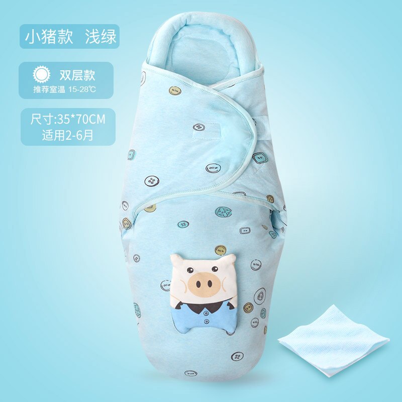 Ubrania dla niemowląt i dzieci nowonarodzone dziecko chłopiec dziewczyna bawełna owijka dla niemowląt koc kreskówka ciepły śpiwór ochronny: E