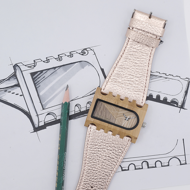 BOBO BIRD nouvelle montre en bois de créateur de à la main pour femmes tenue décontractée montre-bracelet Unique coloré en cuir bandes boîte