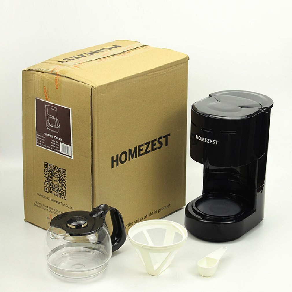 650ml Portable Electric Drip Coffee Maker Tea Room Fully Automatic Drip Coffee Machine Household American Coffee Machine