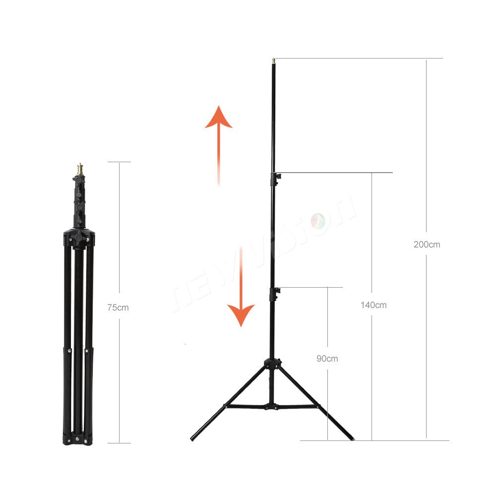 Godox 304 200 cm stabieler Light Stand met 1/4 Schroef Hoofd Statief voor Studio Foto Vedio Flash Verlichting