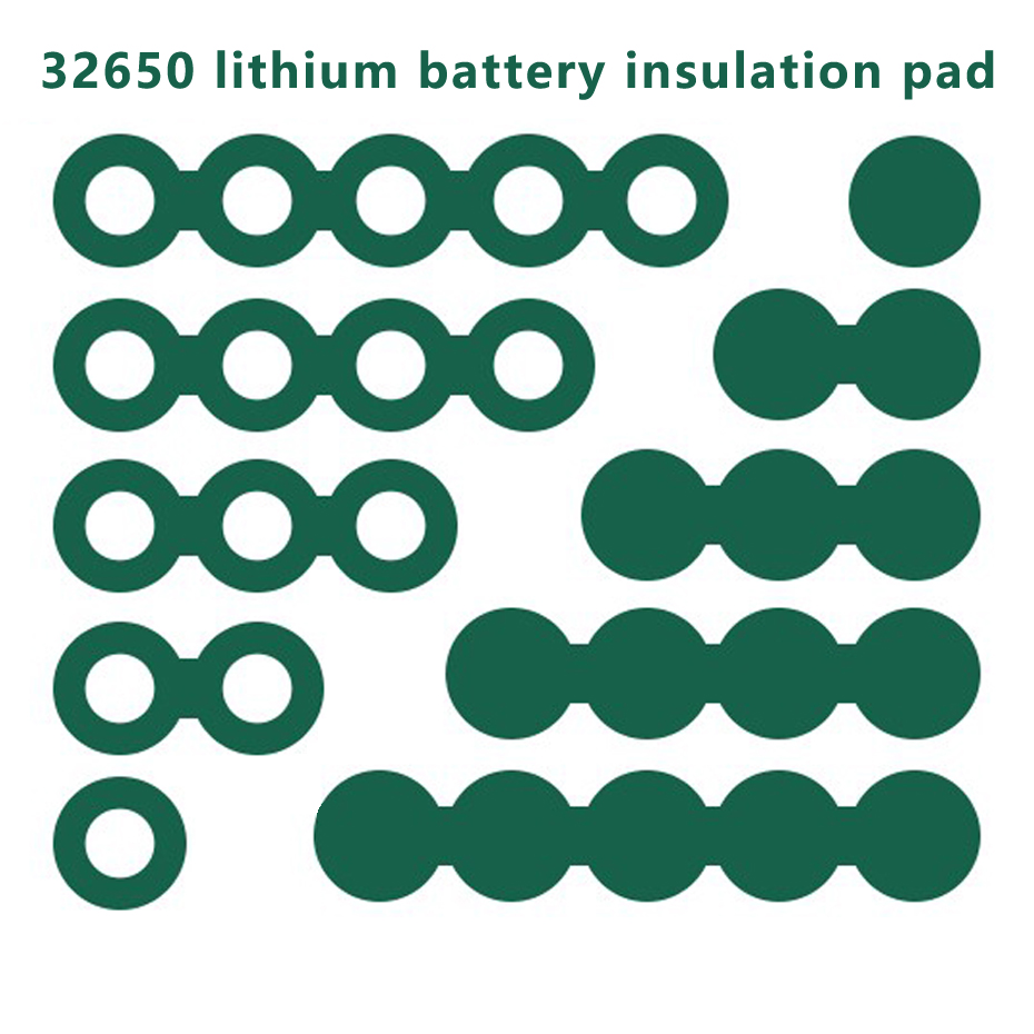 100pcs/lot 32650-32700 lithium battery positive pole hollow negative pole solid insulation pad highland barley paper sticker