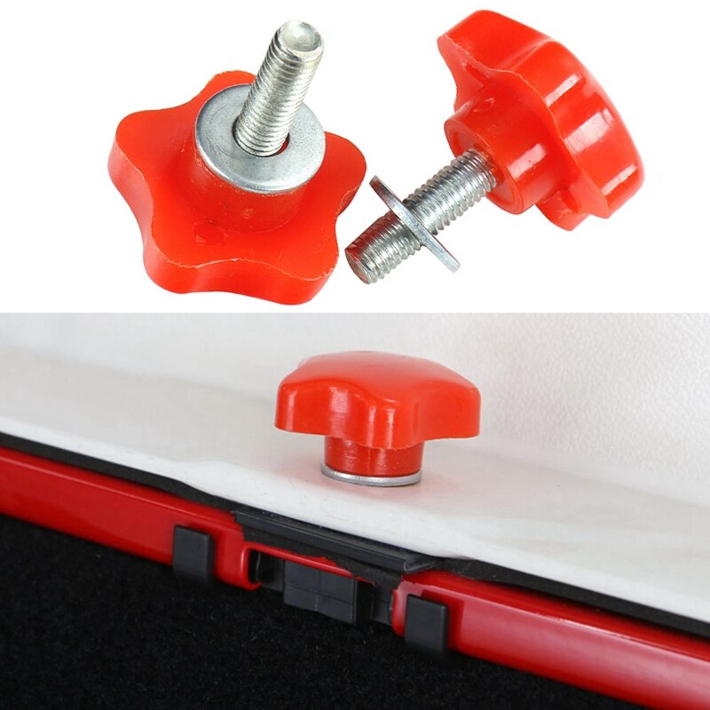 Cubierta de tornillos de tejado para coche 12 UDS-rojo con cuña para Jeep Wrangler JK 2007 4 puertas