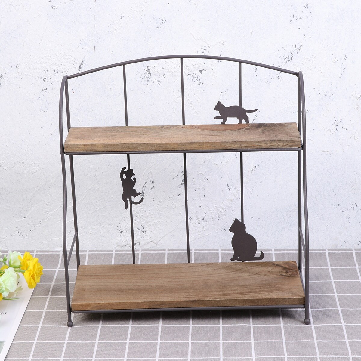 1 Pc Keuken Opbergrek Kamer Meerdere Tafel Stand Iron Art Organizer Ijzeren Rek Opbergrek Plank Voor Keuken