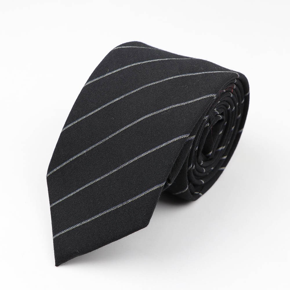 Stil herre blødt kunstigt stof af business jakkesæt stribet 7cm bredde slips mænd små slips halsbånd: 4