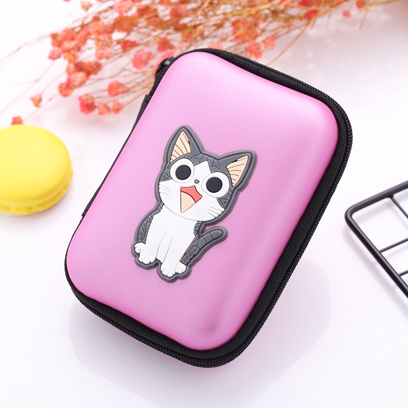 Carteiras kawaii de silicone com desenhos, de fone de ouvido, para crianças, meninos e meninas, porta-fones: 10