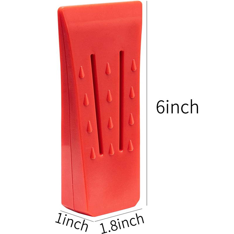 Tree Felling Wedges 6Inch Felling Wedge Felling Chainsaw Auxiliary Tool Tree Cutting Wedge Spiked Logging Tool for Chainsaw: Red