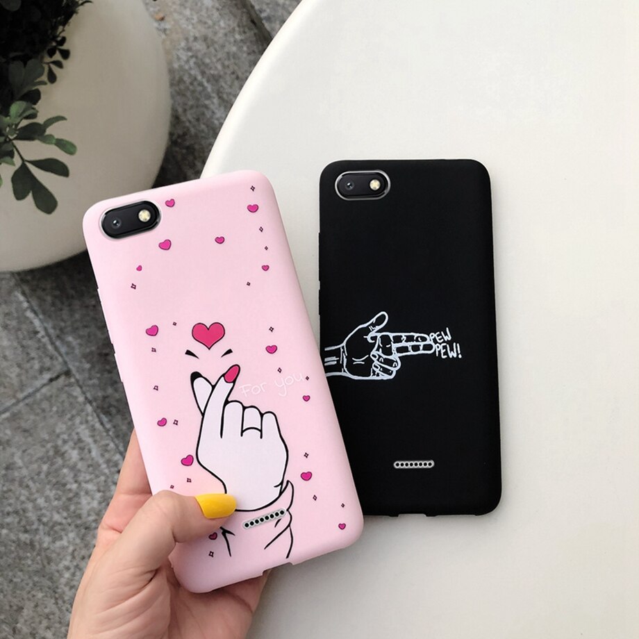 for Phone Case Xiaomi Redmi 6A Cute Silicone Cases Back Cover for Xiaomi Redmi6A Redmi A6 6A Bumper Cover Fundas Protector cases