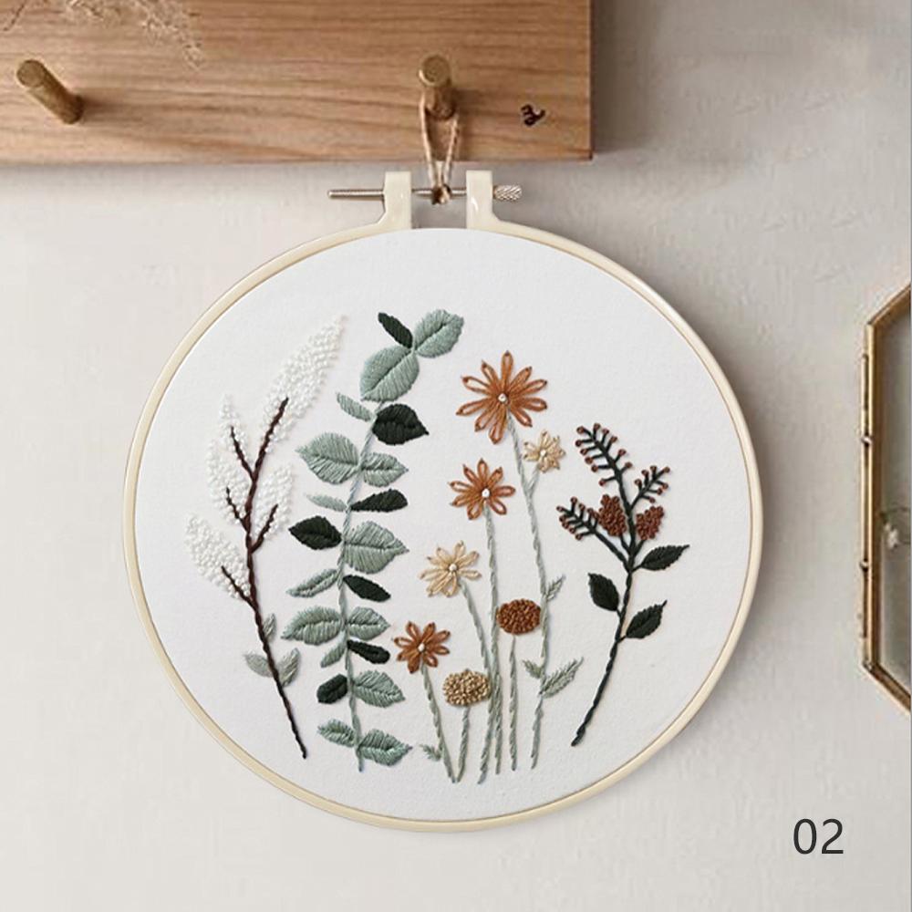 Flowers Patterns DIY Cross Stitch Kits Handmade Crafts Sewing Supplies 3D European Embroidery Materials Package Needlework Set: 02