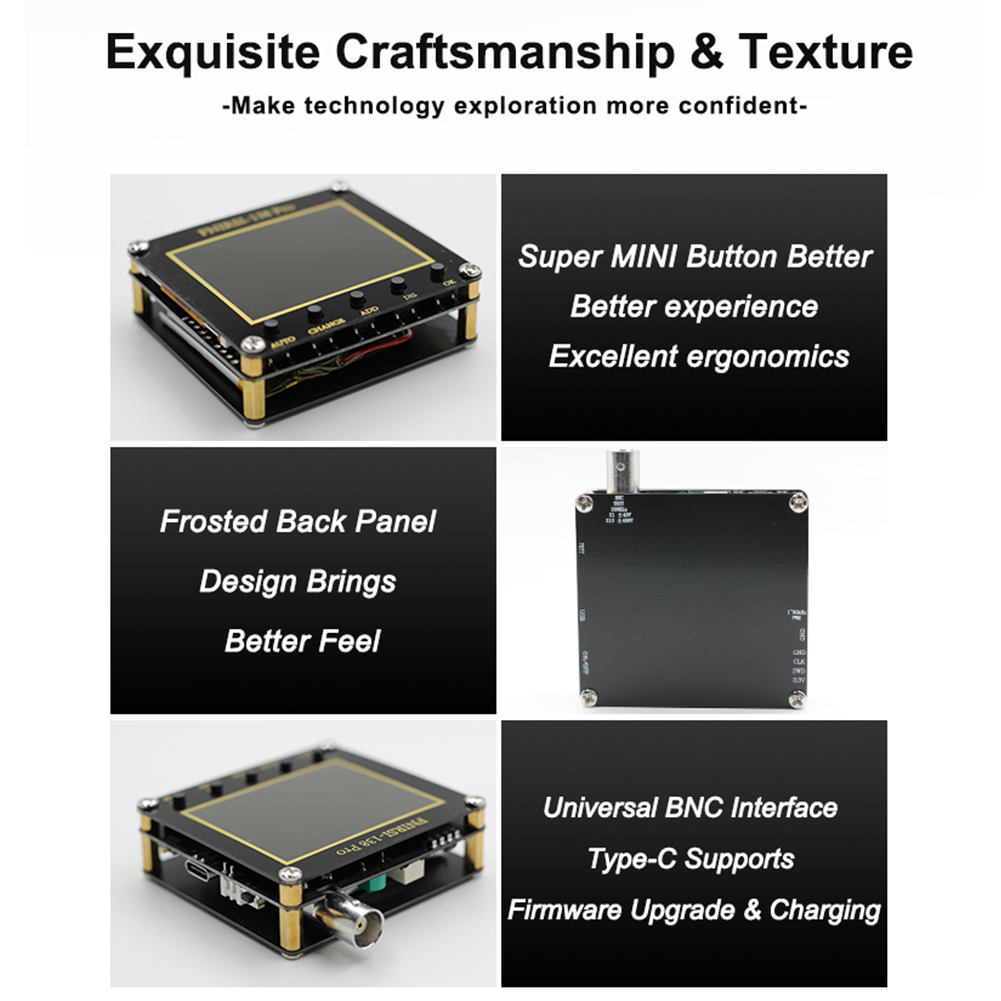 FNIRSI – Mini Oscilloscope numérique portable 138pro, pratique, avec 3 modes de déclenchement, un bouton, réglage automatique, mise à niveau du micrologiciel PWM