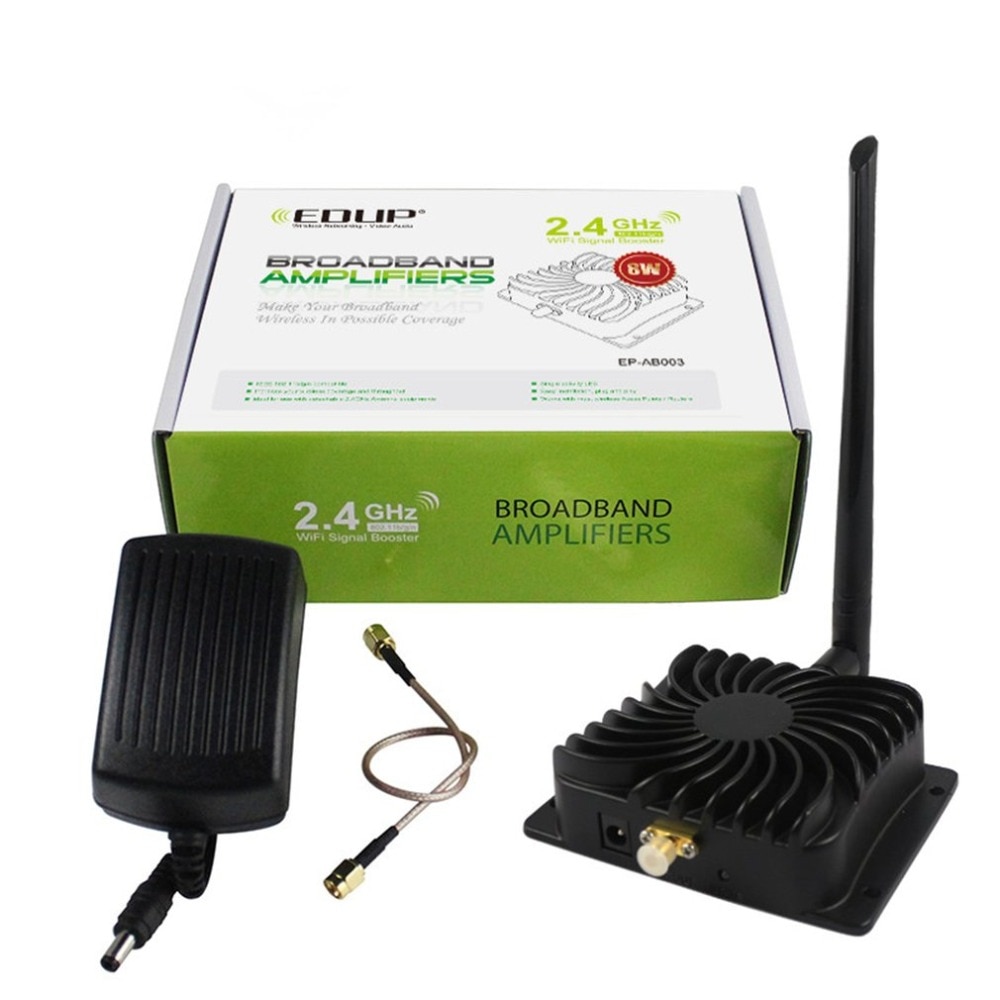 Edup EP-AB003 2.4Ghz 8W 802.11n Draadloze Wifi Signal Booster Repeater Breedband Versterker Voor Wireless Router Wireless Adapter