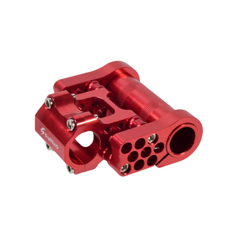 Bicycle Handlebar Extension Adjustable Double Stem Folding Bike Stem For Bmx Stem Riser Bicycle Handlebar Extender Accessory: R2