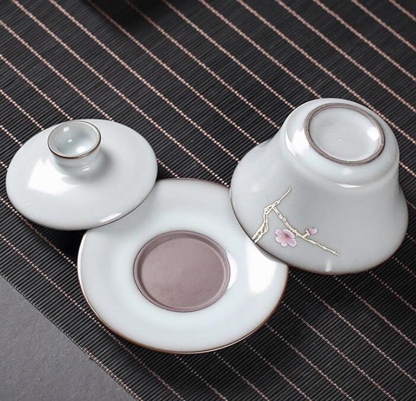 Service à Thé Japonais En Porcelaine – Motif Animalier Rose – Pour 4 Personnes (+14 Pièces)