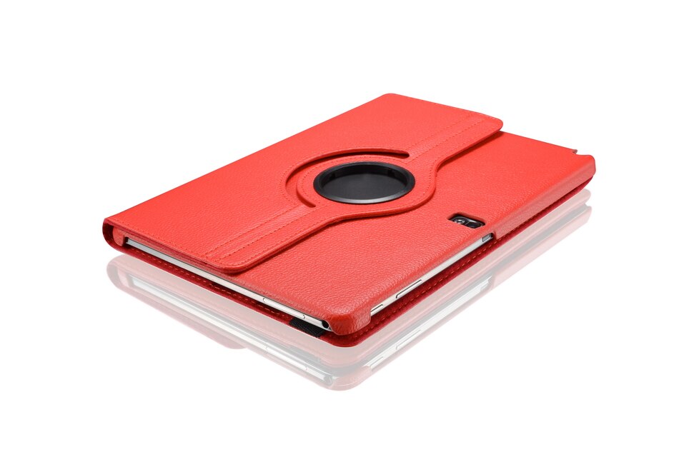 For Samsung Galaxy Tab Pro 10.1 inch T520 T525 T521 Note P600 P601 P605 Tablet Case 360 Rotating Bracket Leather Cover: Red / NOTE 10.1 SM-P600