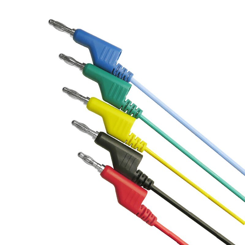 P1036 5 Stks/set 4Mm Banana Plug Alligator Clip Multimeter Test Kabel Draden Lead Kits Laboratorium Elektrische