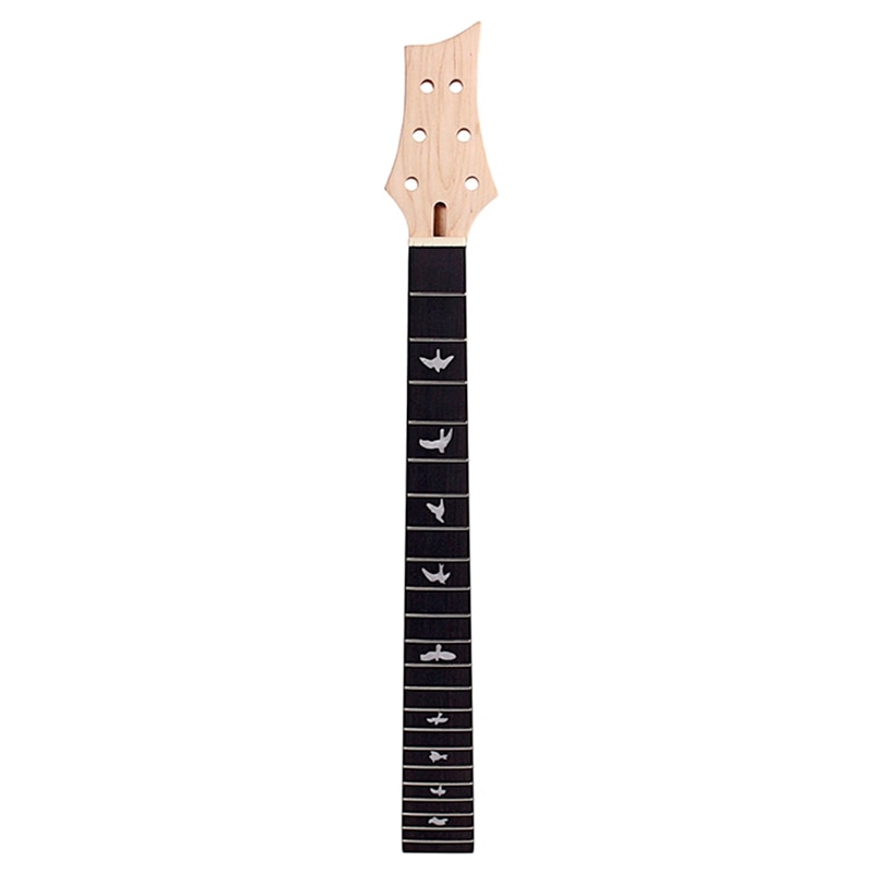 Novedad, 1 Uds., mástil de guitarra de madera sólida de arce 22 trastes, varilla de braguero de 24,75 pulgadas para guitarra eléctrica, Color negro: Default Title