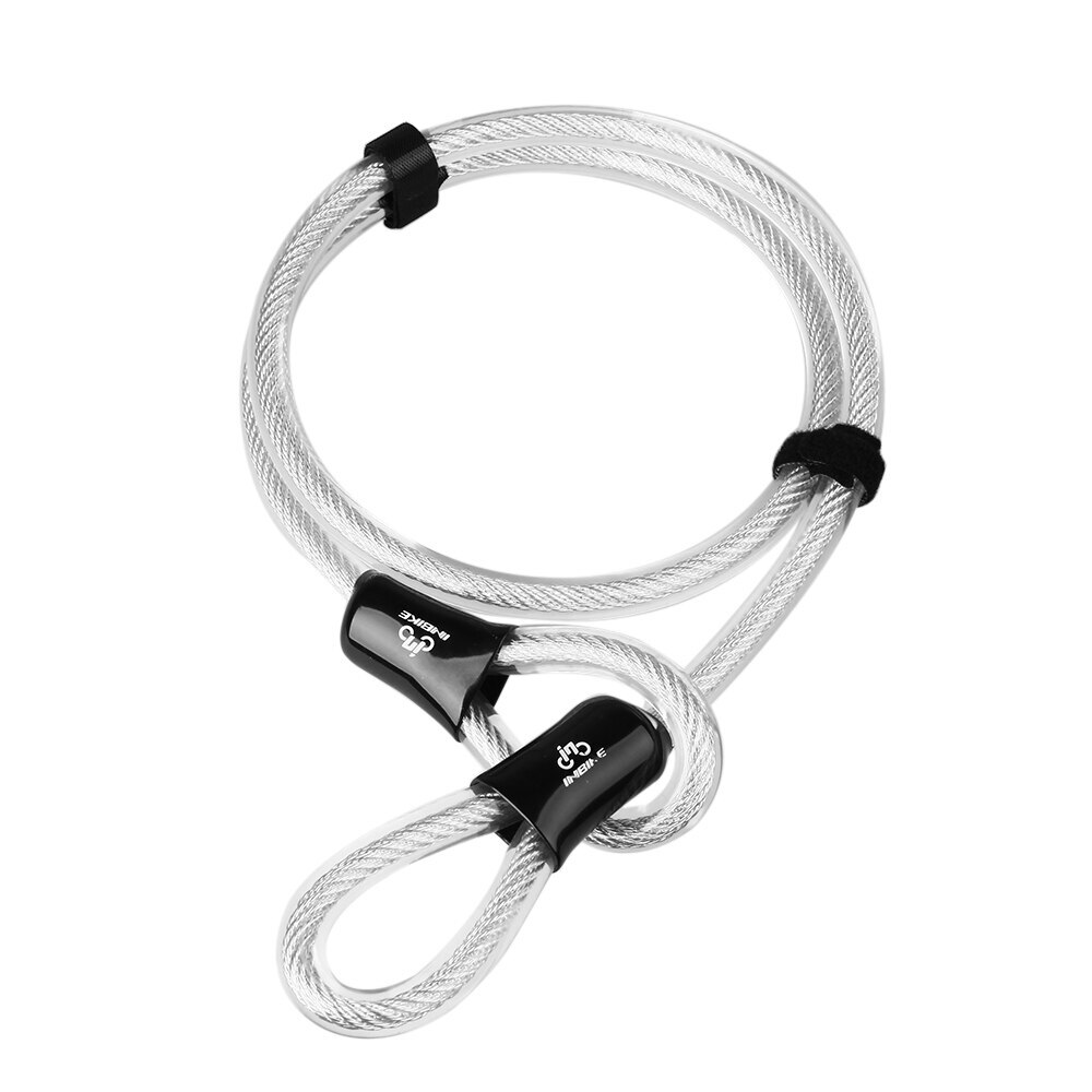 Cykellås med nøgle u lås og kabel stål mtb landevejscykel cykellås anti-voldelig oplåsning super b serpentin låsecylinder: Kabellås