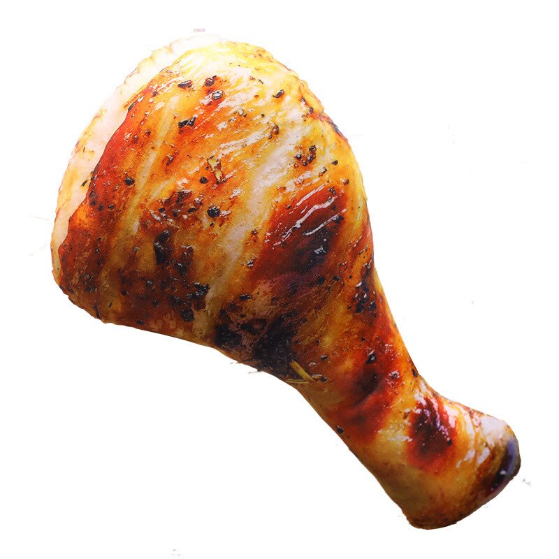 Simulation Food Real Life Style Pillow 20-70cm Personality Funny Chicken Legs Chicken Wings Shrimp Fish Stuffed Toy Cushion