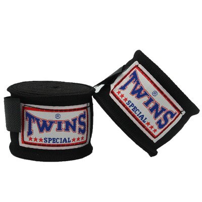 Gants d'entraînement de boxe thaïlandaise, 5m, bandage, protection du poignet, coup de poing, rond, MMA: Black
