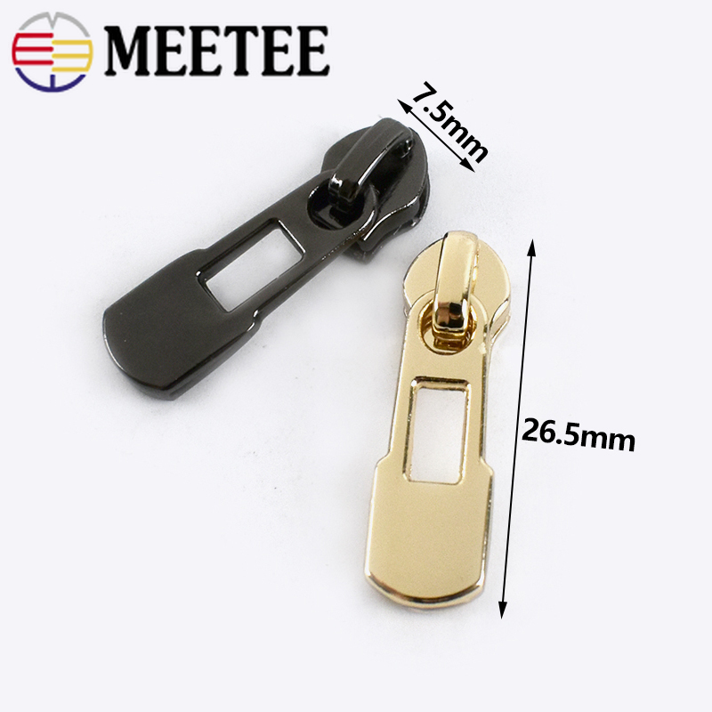 Cabezales de cremallera de Metal para cremalleras de nailon, Kit de reparación de cremalleras deslizantes para bolsas de ropa, accesorios de costura DIY, 10/20 piezas 3 #