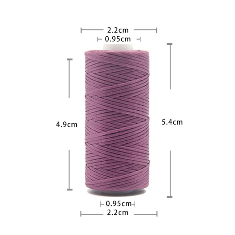 50M Flat Waxed Sewing Line Thickness Waxed Thread For Leather Waxed Cord Craft Hand Stitching Thread Diy Handmade Supplies