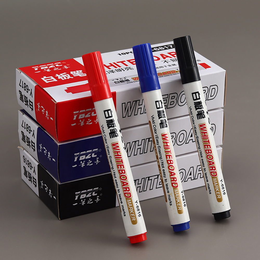 10 stücke Löschbaren Whiteboard Marker Stift Tafel Marker Kreide Glas Büro Schule Kunst Marker Schreibwaren Weiß Gremium Marker