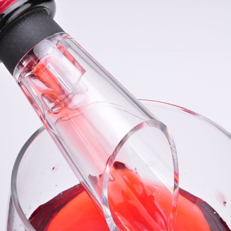 Decanteerschenktuit Met Beluchter, Druppelvrije Wijn, Schenktuit Voor Flessen En Glazen Ventilatie | Rode Wijn Decanteerder Wijnbeluchter Flesbeluchter Opzetstuk Cadeau Vrouw Man Verjaardag