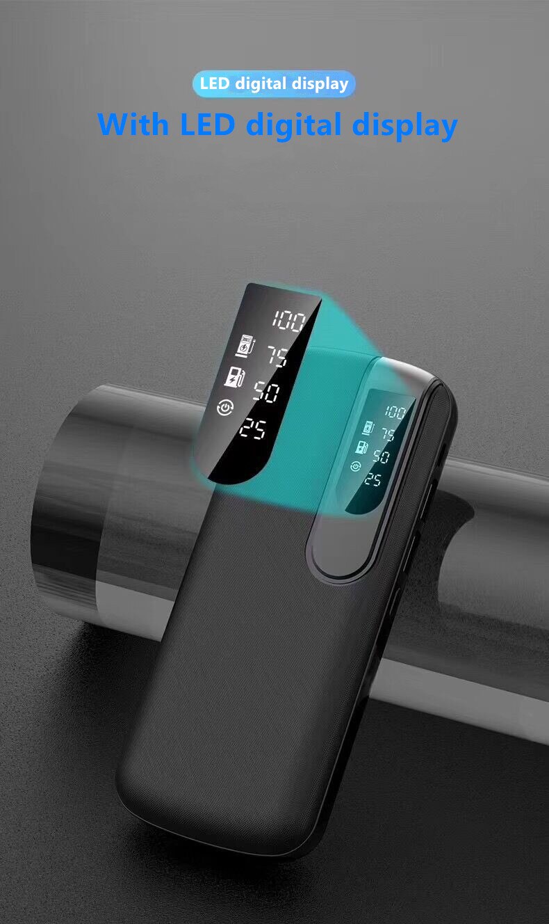 Caricabatteria esterno con Schermo digitale a dovuto gareggiare a ricarica rapida da 30000mAh con torcia per iPhone Xiaomi androide