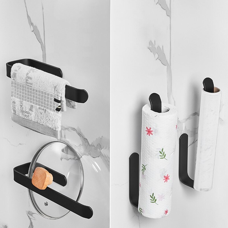 Handdoek Rail Handdoek Houder Geen Boren Badkamer Muur Opknoping Accessoires Handdoek Houder Keuken Zelfklevende Handdoek Houder