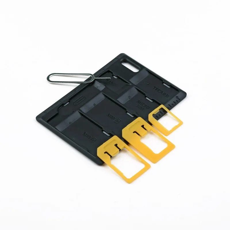 Kit d'adaptateur SIM avec goupille d'éjection du plateau de carte SIM, support de carte SIM, support de carte Micro SD et Nano, ensemble d'outils de stockage de carte pour S