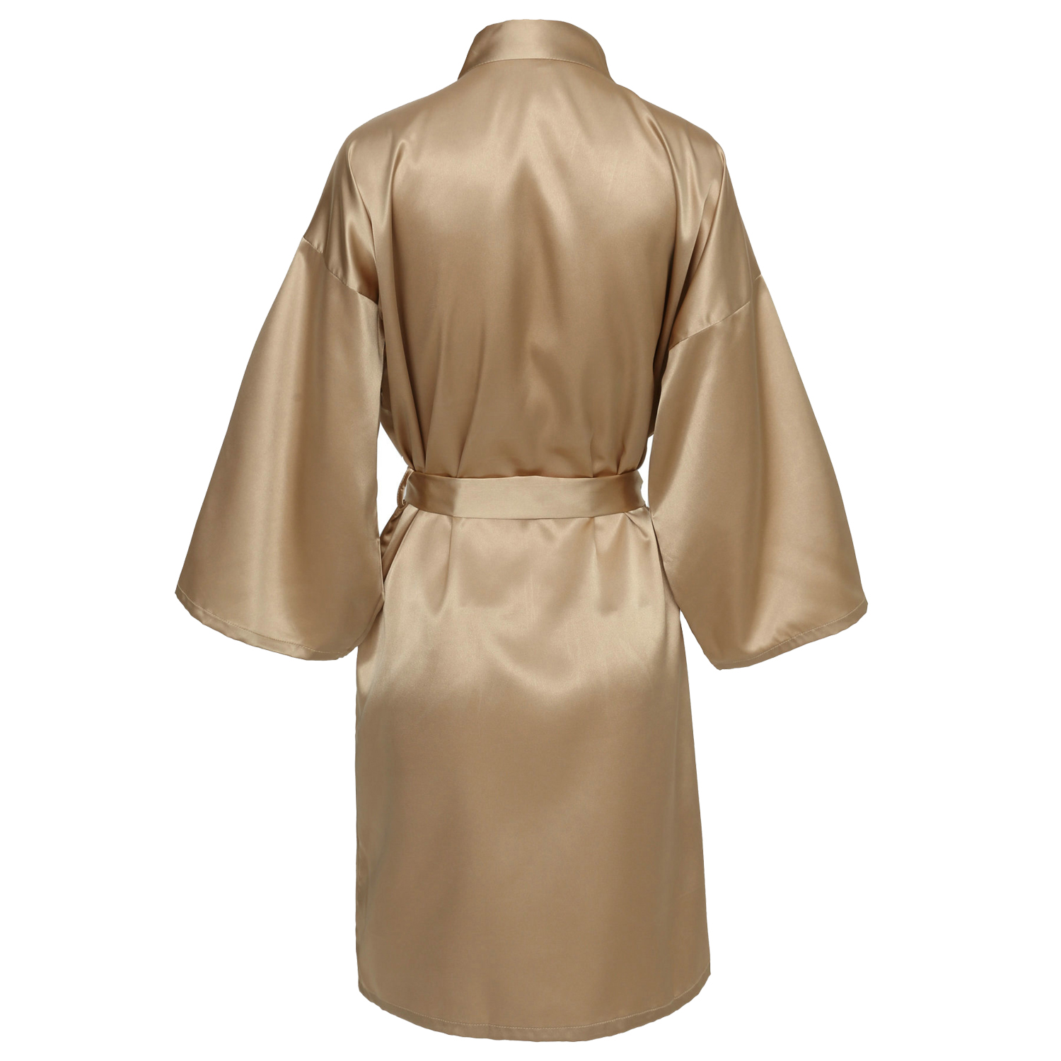 Bata de novia para equipo de de boda con letras negras, pijama de satén tipo kimono, albornoz de dama de honor SP2000