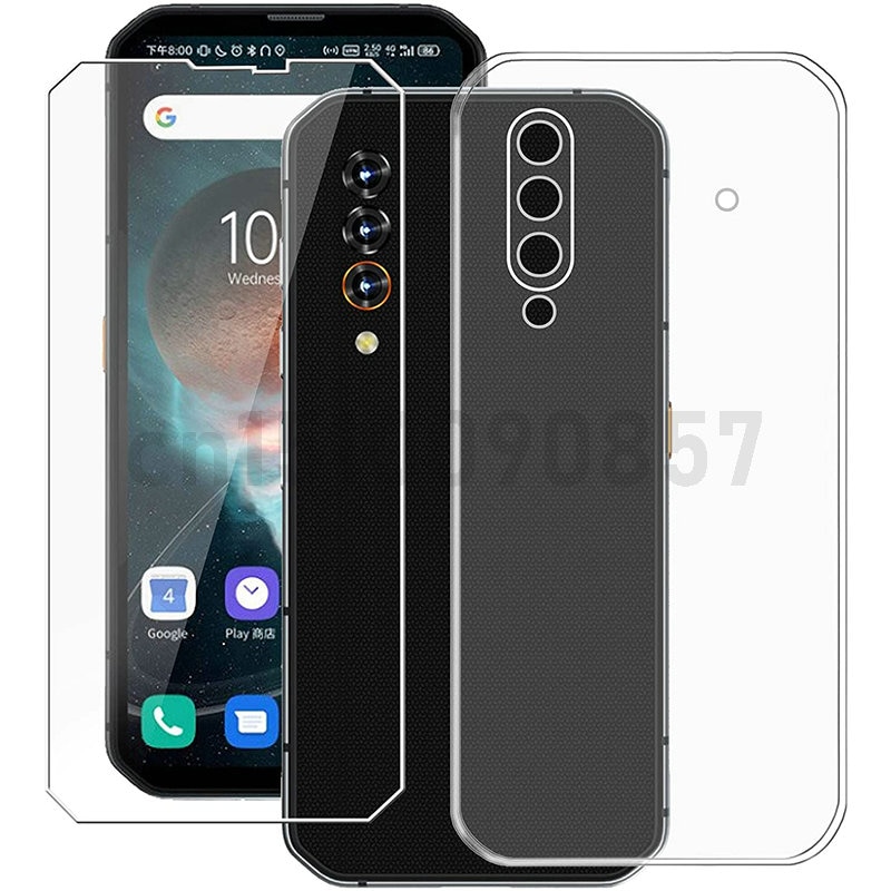 Vidrio 2 en 1 + cubierta de silicona para Blackview BL6000 Pro 5G, Protector de pantalla de vidrio templado de 6,36 pulgadas para Blackview BL6000: Blackview BL6000 Pro / Transparente