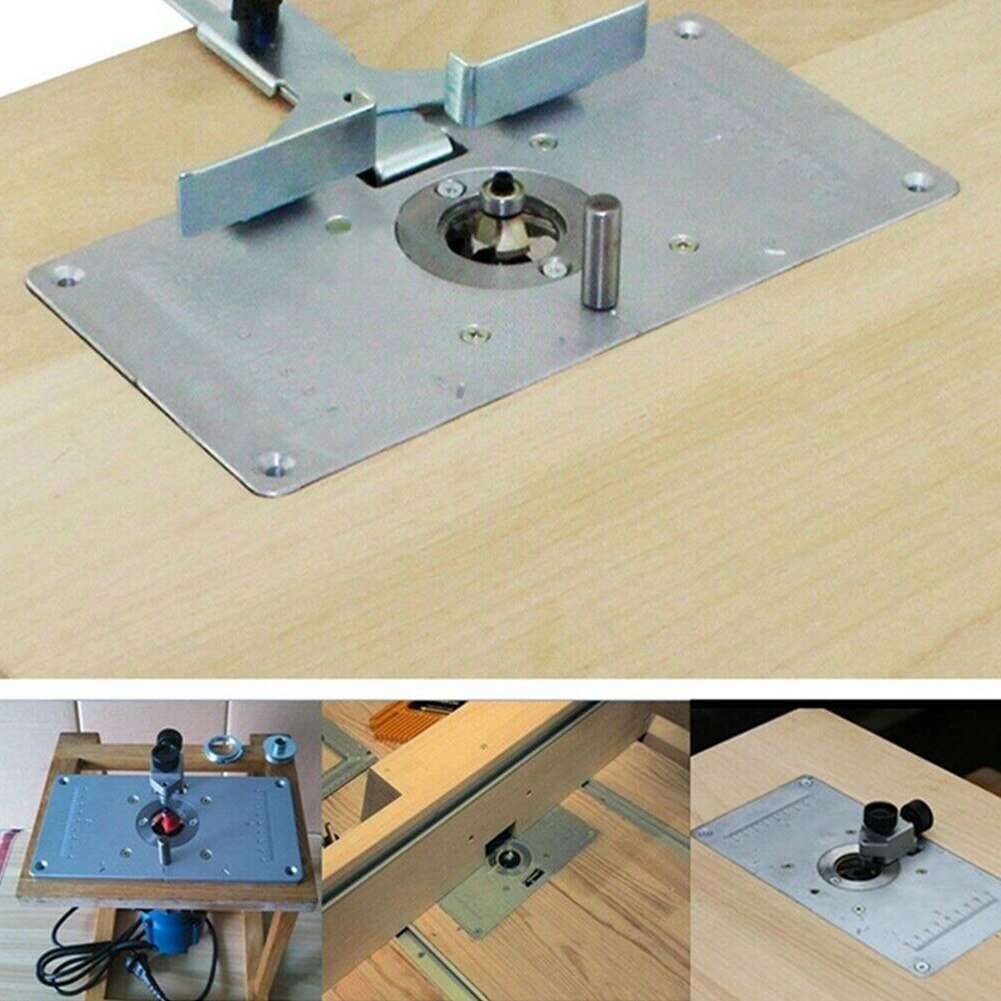 Router Table Plate Aluminum Woodworking Benches With Rings Router Table Plate Tool