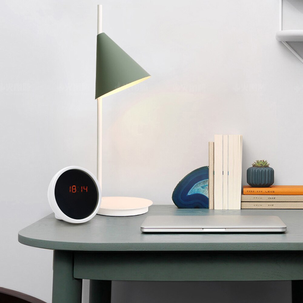 Portable Digital Alarm Clock LED Mirror Clock Multi-Function LED Display Clock Night Light Table Decoration