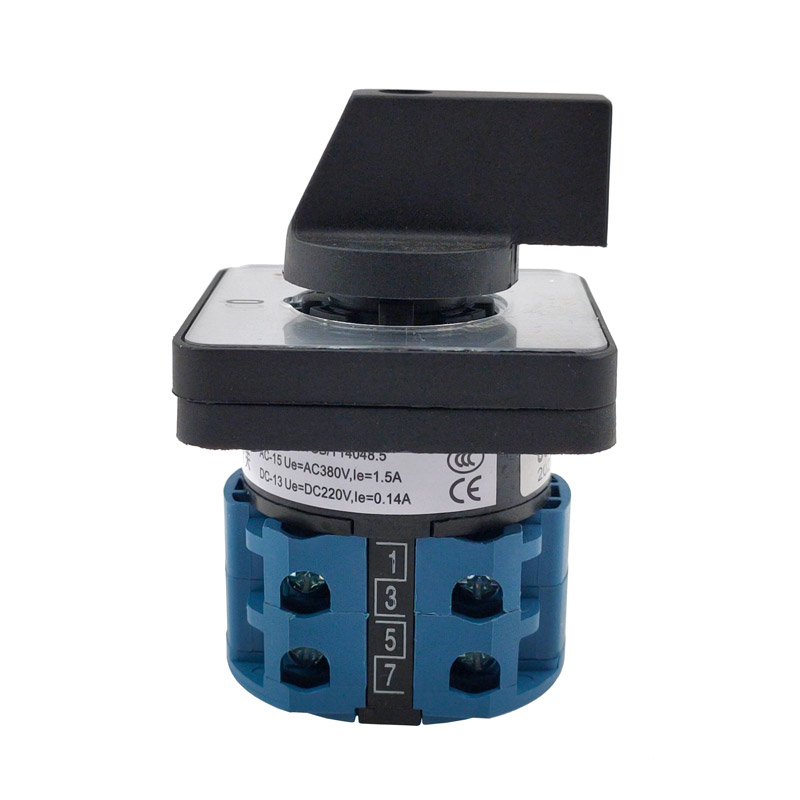 Electric 2/3/4 Position 8 Terminals Rotary Cam Changeover Switch 500V 20A LW28-20