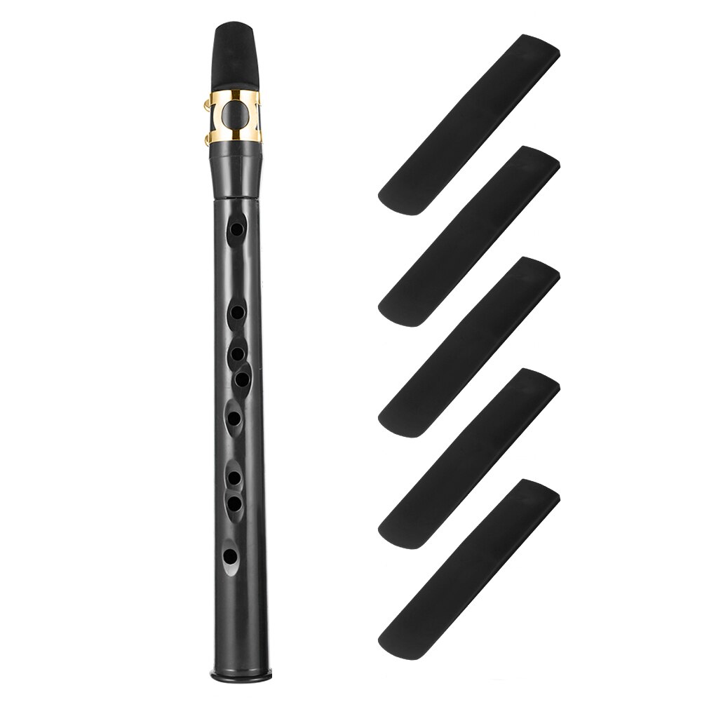 Mini Bb Saxophone Alto Mouthpiece Pocket Sax Mini Saxophone Portable Little Saxophone with 5 Reeds Woodwind Instruments: Gold