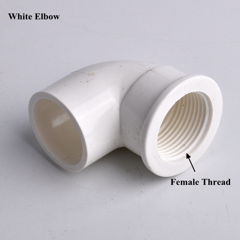 1/2 "3/4" 1 "Binnendraad Tot 20-32mm PVC Elleboog Pijp Connector Eindkap, aquarium Aquarium Tuin Watering Tee Buis Gezamenlijke Fittings