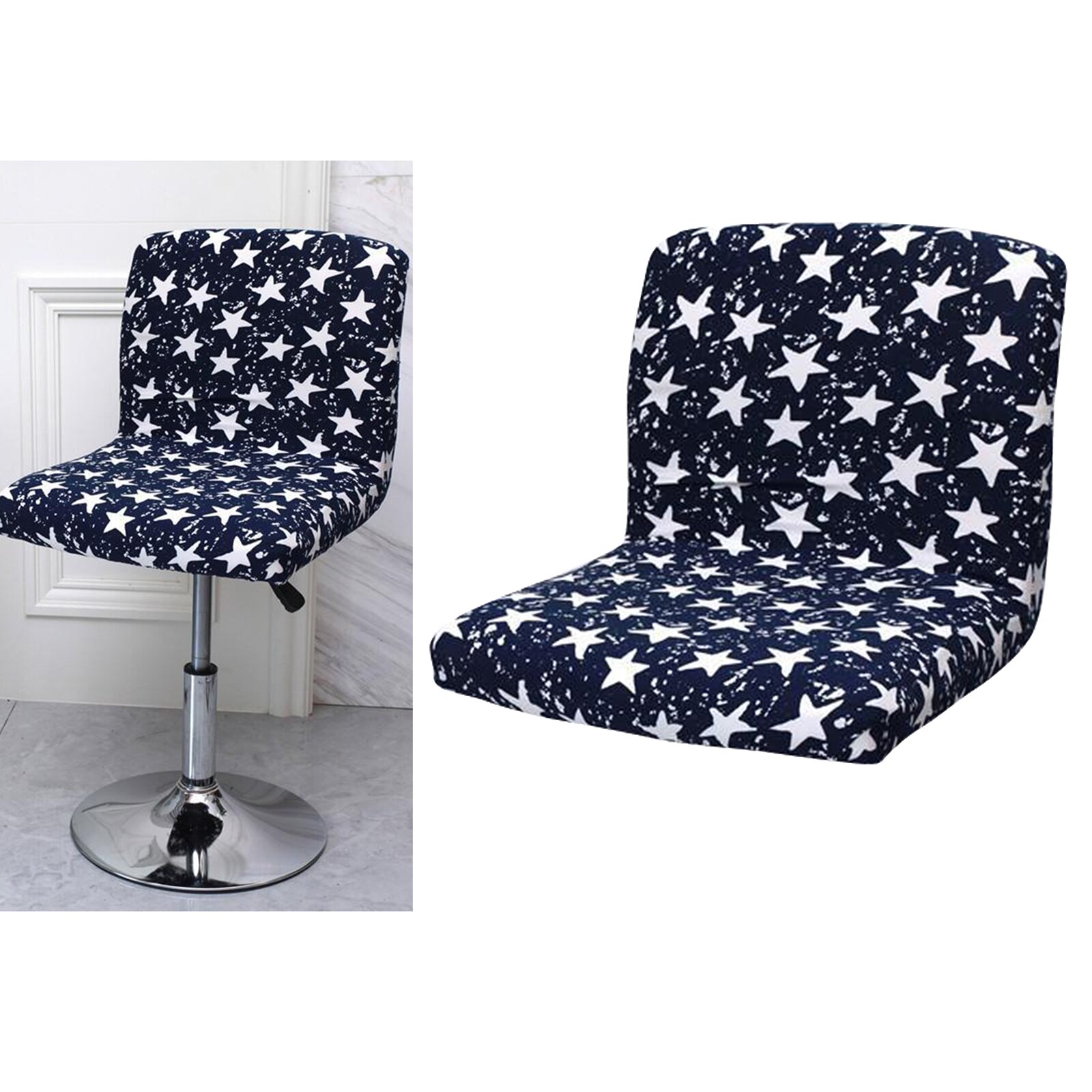Stræk stol betræk slipcovers, bar højde barstol skammel dækker spisestue: Stil 2