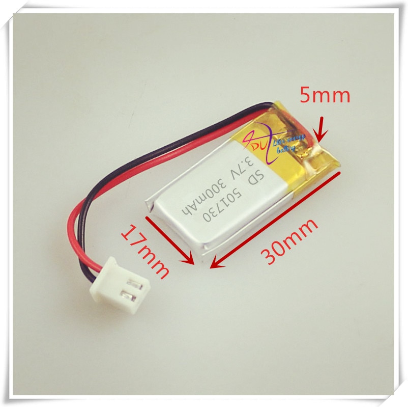 Xh2.54 300 lithium-polymer-akku 501730 aufzeichnungspunkt 3.7v lesestift, bluetooth, business