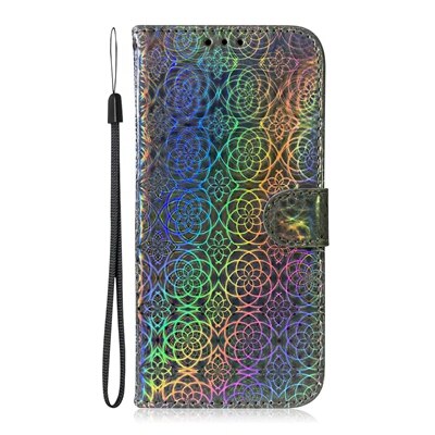 Wallet Case For Samsung Galaxy A40 SM-A405FM Case Flip Cover Wallet Phone Case For Samsung A 40 SMA405F PU leather Book Cover: Silver