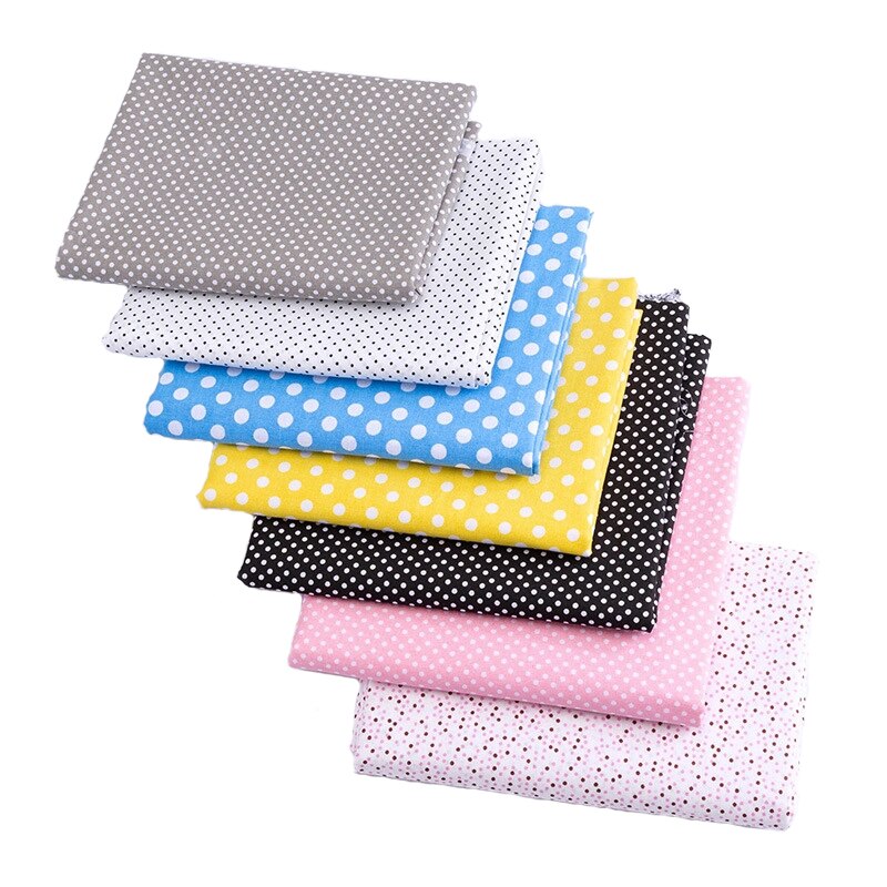 7 Pieces/Set Sewing Supplies Flower Pattern Household Cotton Multi Purpose DIY Handmade Accessories Patchwork Cloth Nice