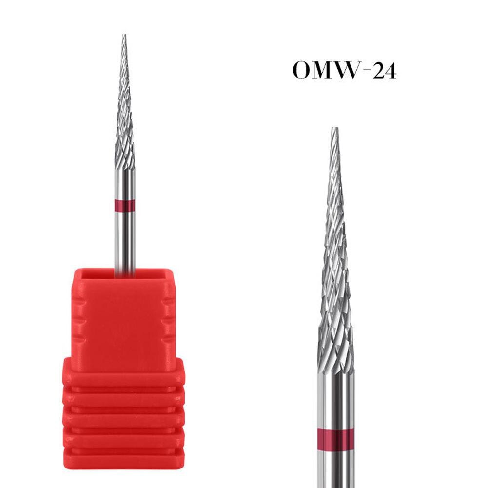 1PC szlifowanie paznokci próżniowe stal wolframowa wiertła do paznokci do Manicure rosyjski frez usuwania żel lakier zestaw przyborów do paznokci: Type 4
