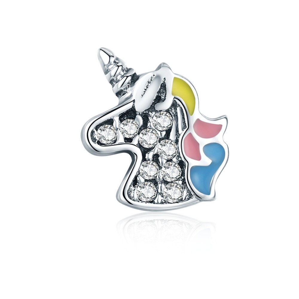 WOSTU Style 925 Sterling Silver Licorne, Owl, Cat, Tree Of Life Petites Charm Fit Original Floating Necklace DIY Jewelry: FIF104