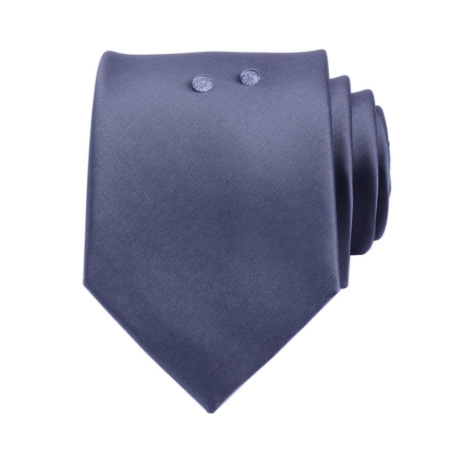 Gusleson silke solidt slips 8cm vandtæt slips til forretnings bryllup klassisk herre rødblå sort slips corbatas: 04