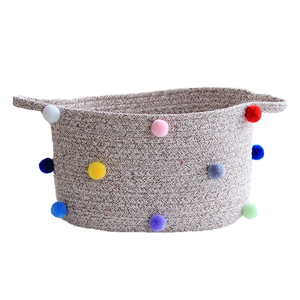 Rope Storage Baskets with Handles Durable Laundry Nursery Weaving Organizer large Dirty hamper H99F: Chocolate