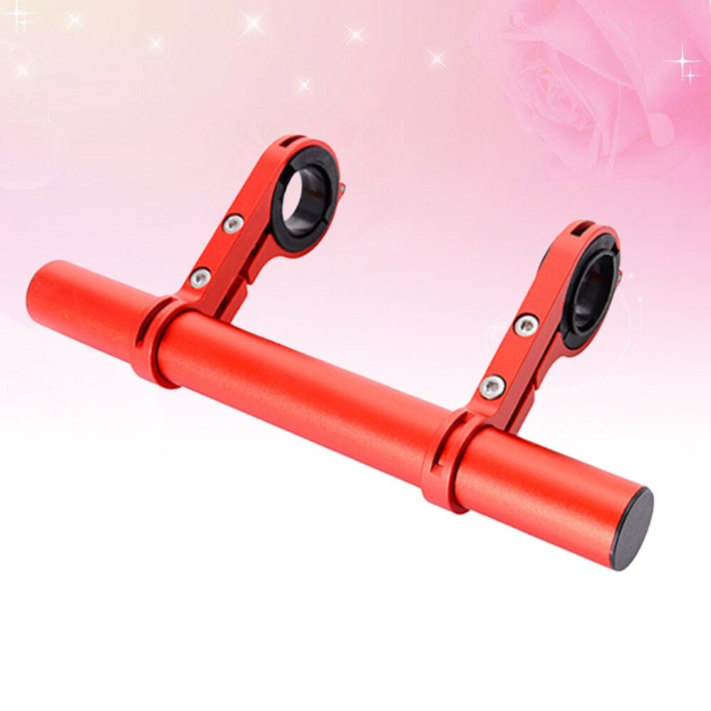 Road Cycling Bike Double Handlebar Extension Mount Aluminum Extender Holder Set Extender Mount Bracket Aluminum Alloy (Red)