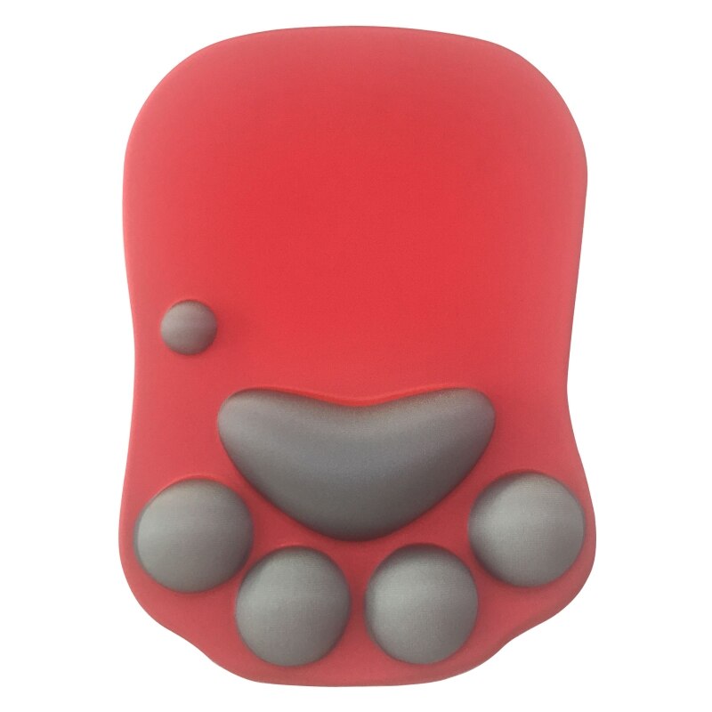 3D Mouse Pad Anime Silicone Cat Paw Mouse Pad Wrist Rest Support Memory Foam Mat L4MD