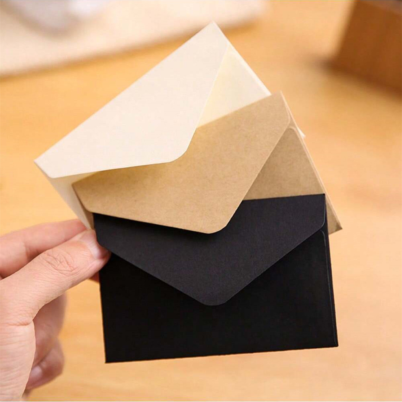 20PCS/lot Simple Retro Envelope Kraft Thickened Wire Wrap Handbook Invoice Organizer Literary Love Letter Envelope Bags File Bag
